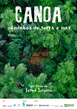 imagem do cartaz do filme canoa, caminhos de terra e mar